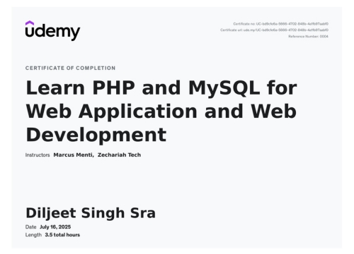 diljeet-web-development-certificate
