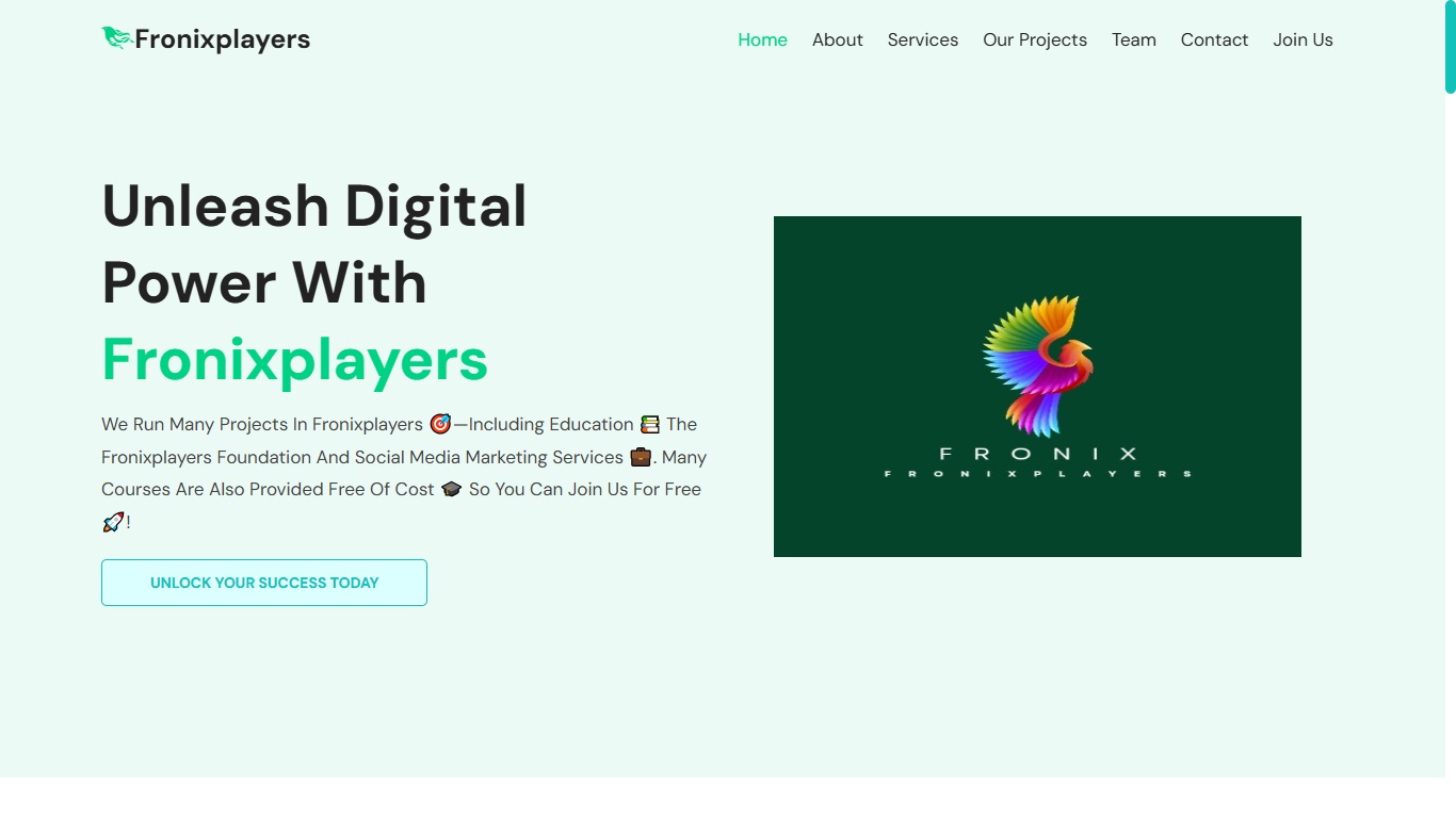 fronixplayers-website